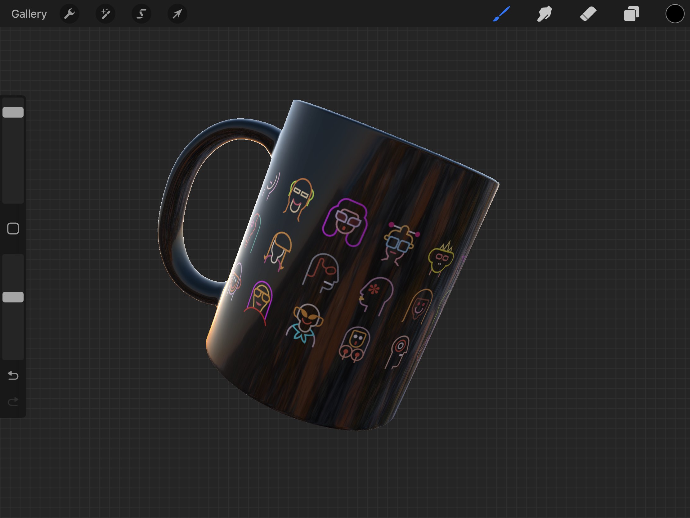 Procreate 3d Model - Mockup Mug preview image.