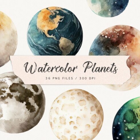 Watercolor Planets cover image.