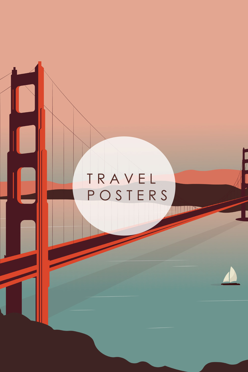 Travel posters pinterest preview image.