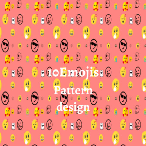 Emojis Pattern design cover image.