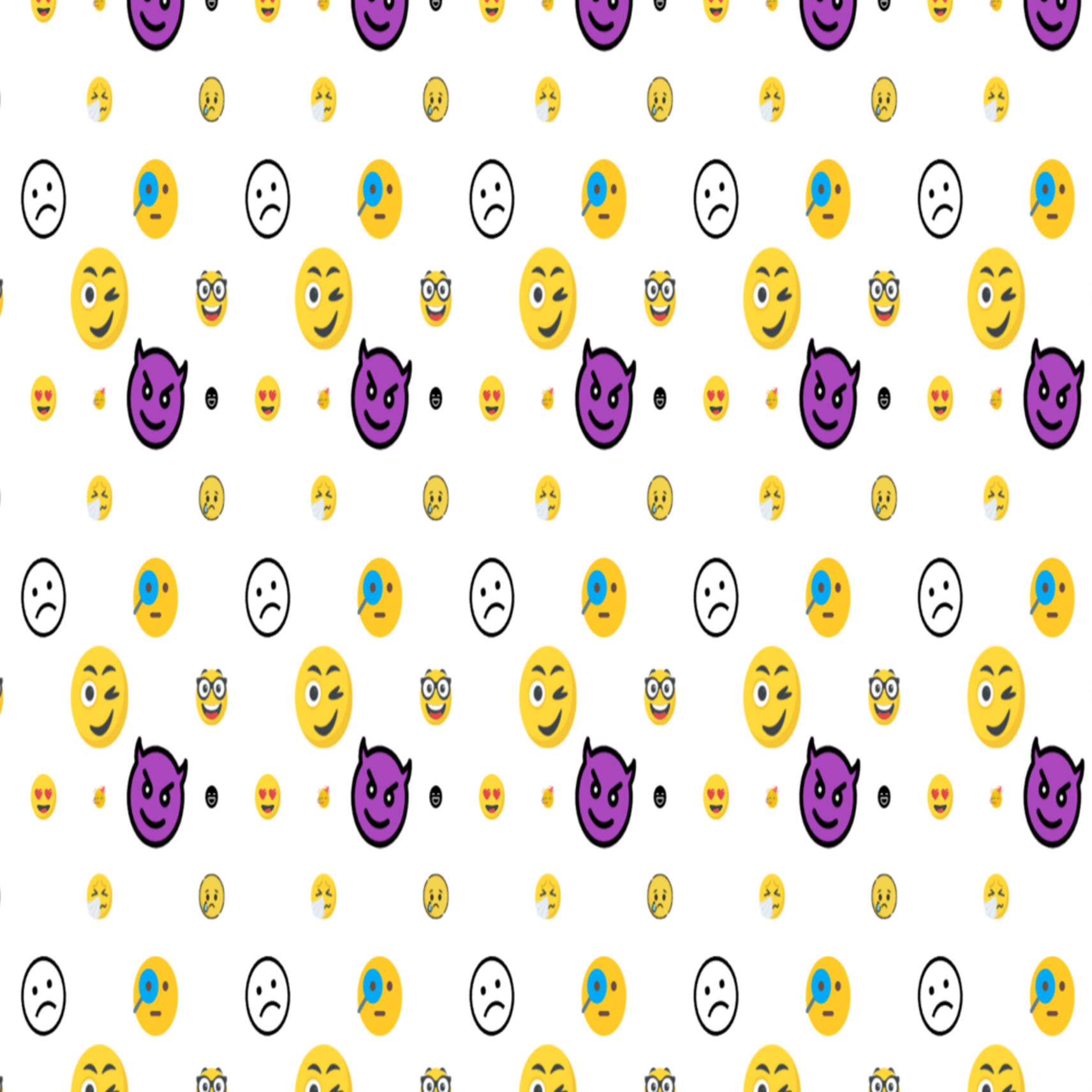 Emojis Pattern design pinterest preview image.
