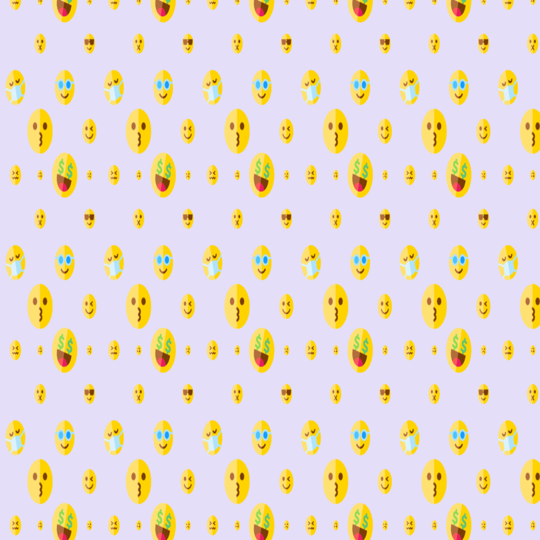 "Express Yourself: A Playful 10 Emoji Pattern Design" preview image.