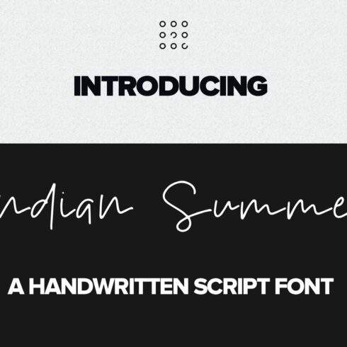 Indian Summer Handwritten font cover image.