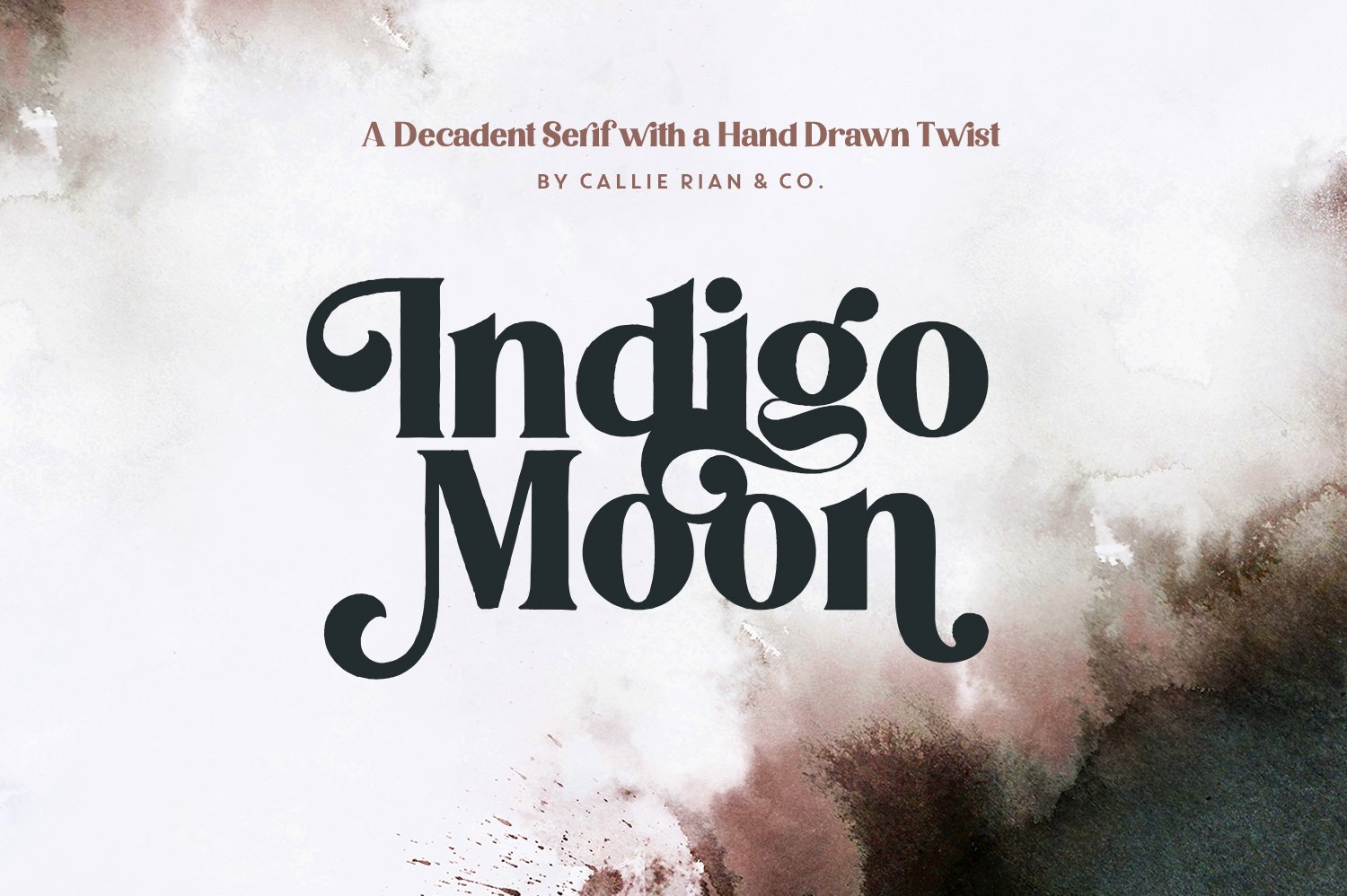 Indigo Moon Decadent Serif cover image.