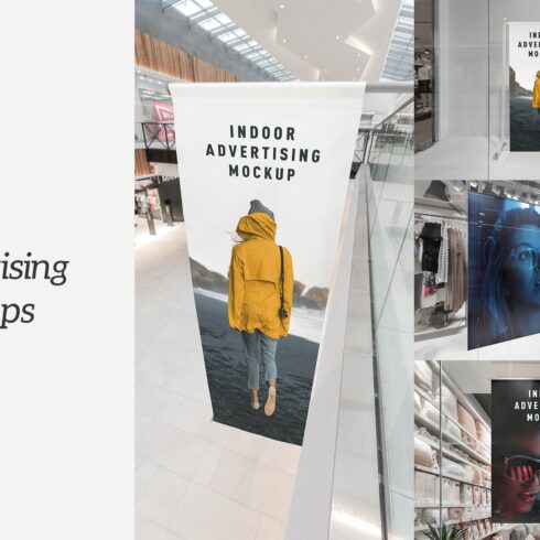 Indoor Advertising Mockups cover image.