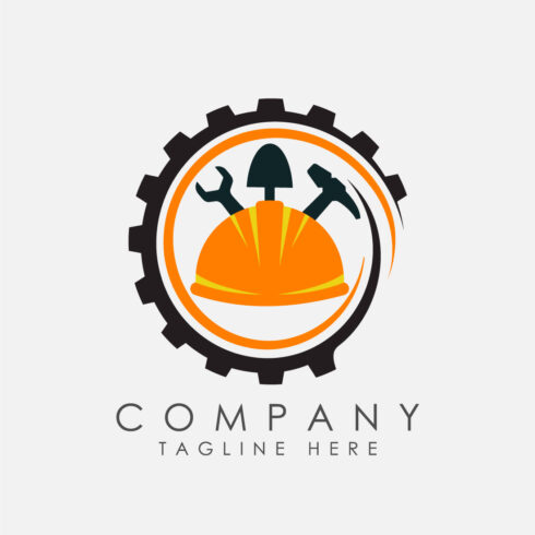 Industrial logo design concept Corporate logo for production or service and maintenance business cover image.