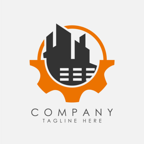 Industrial logo design concept Corporate logo for production or service and maintenance business cover image.