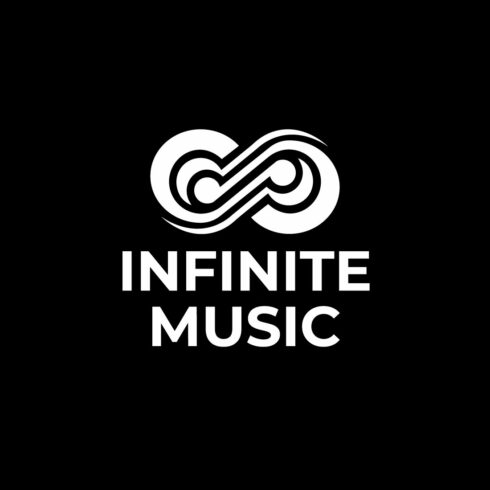 infinity musical logo design template cover image.