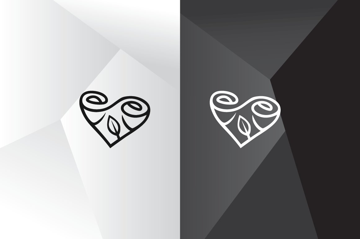 Infinite Love and Rose Logo Template preview image.