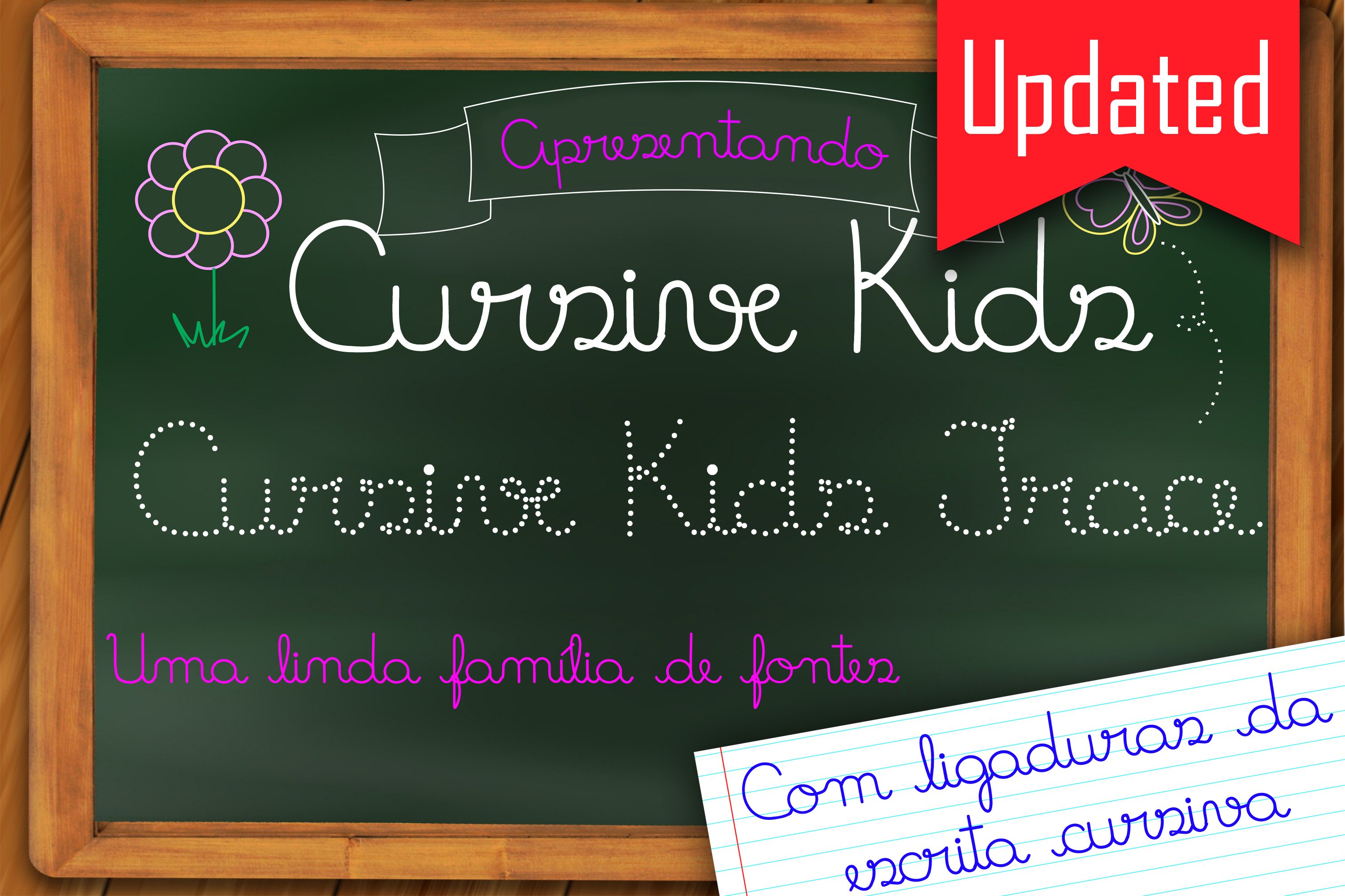 Fonts Cursive Kids and Cursive Trace cover image.