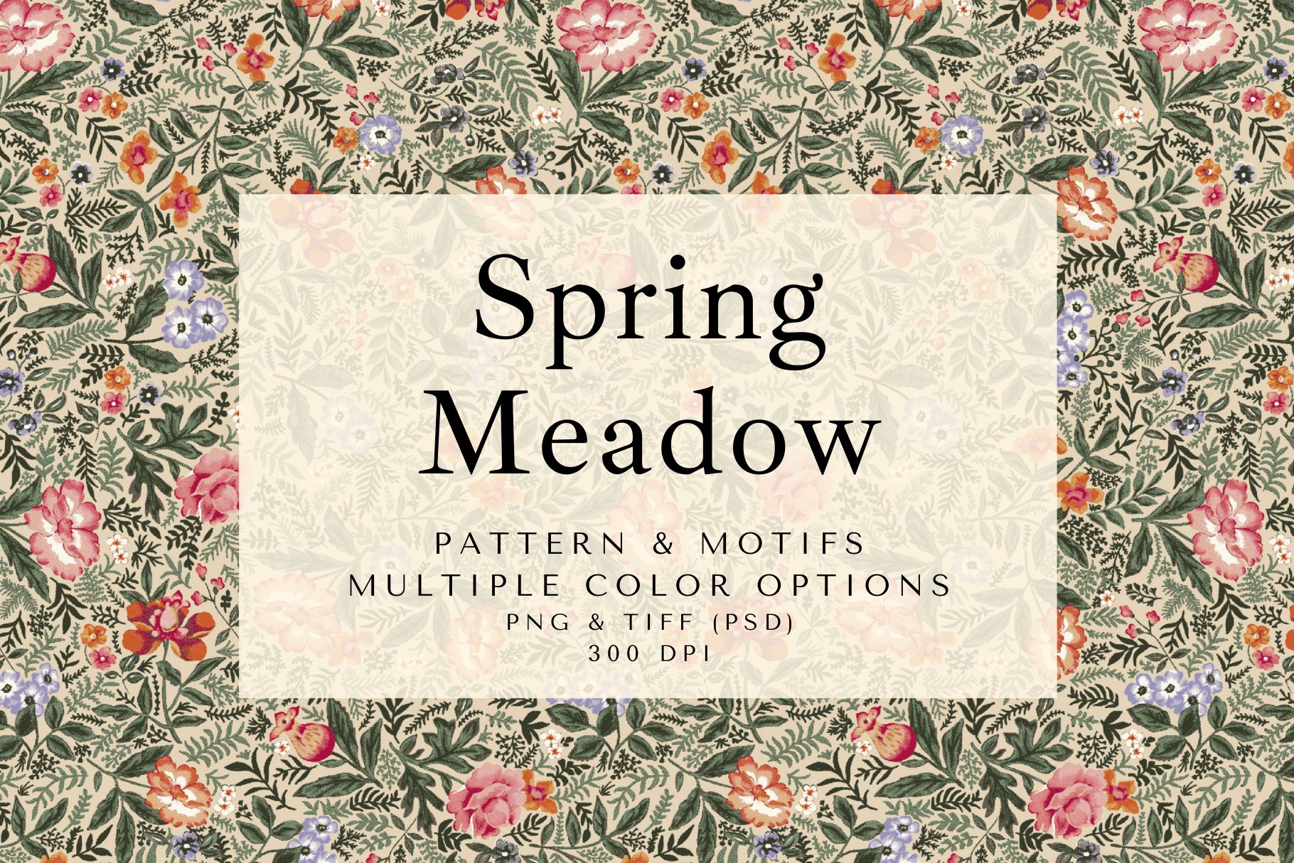 Spring Meadow, Pattern and Motifs! cover image.
