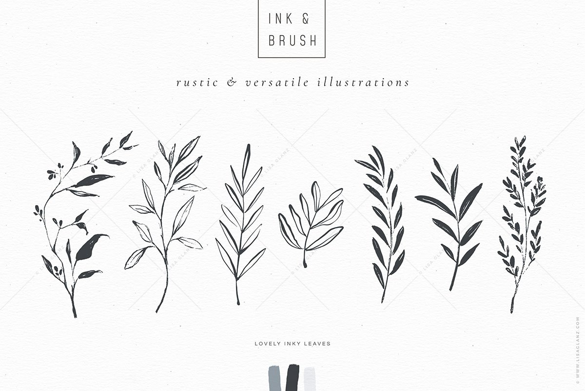 ink botanical 05 396