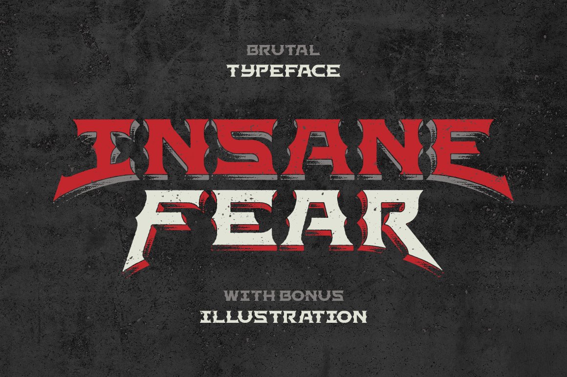 Insane Fear font cover image.