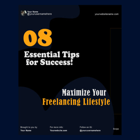 08 Essential tips for success! Freelancing tips cover image.