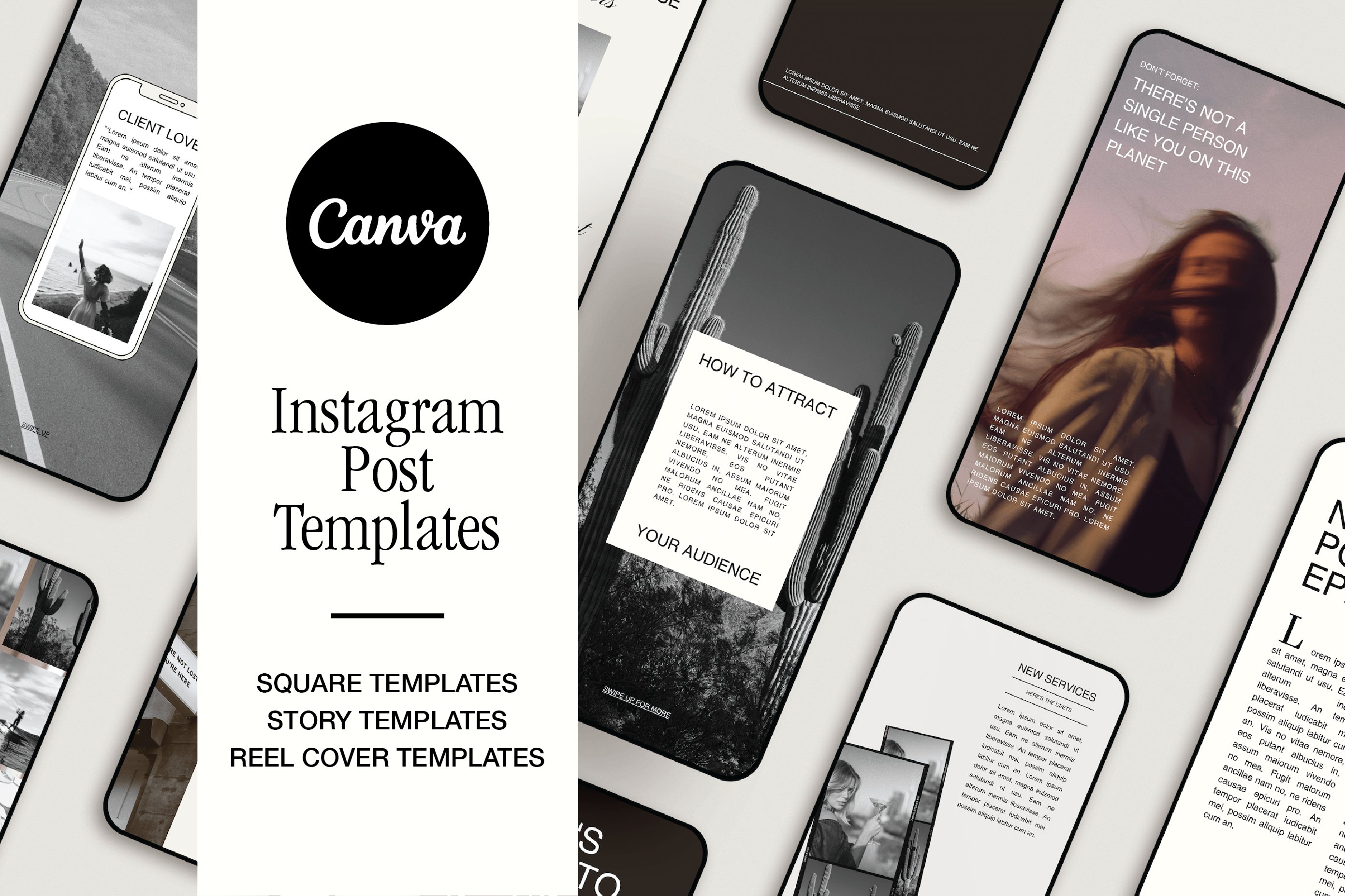 Aesthetic Social Media Templates cover image.