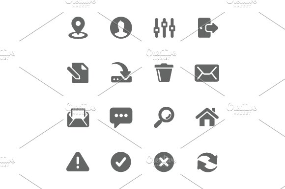Interface icons. cover image.