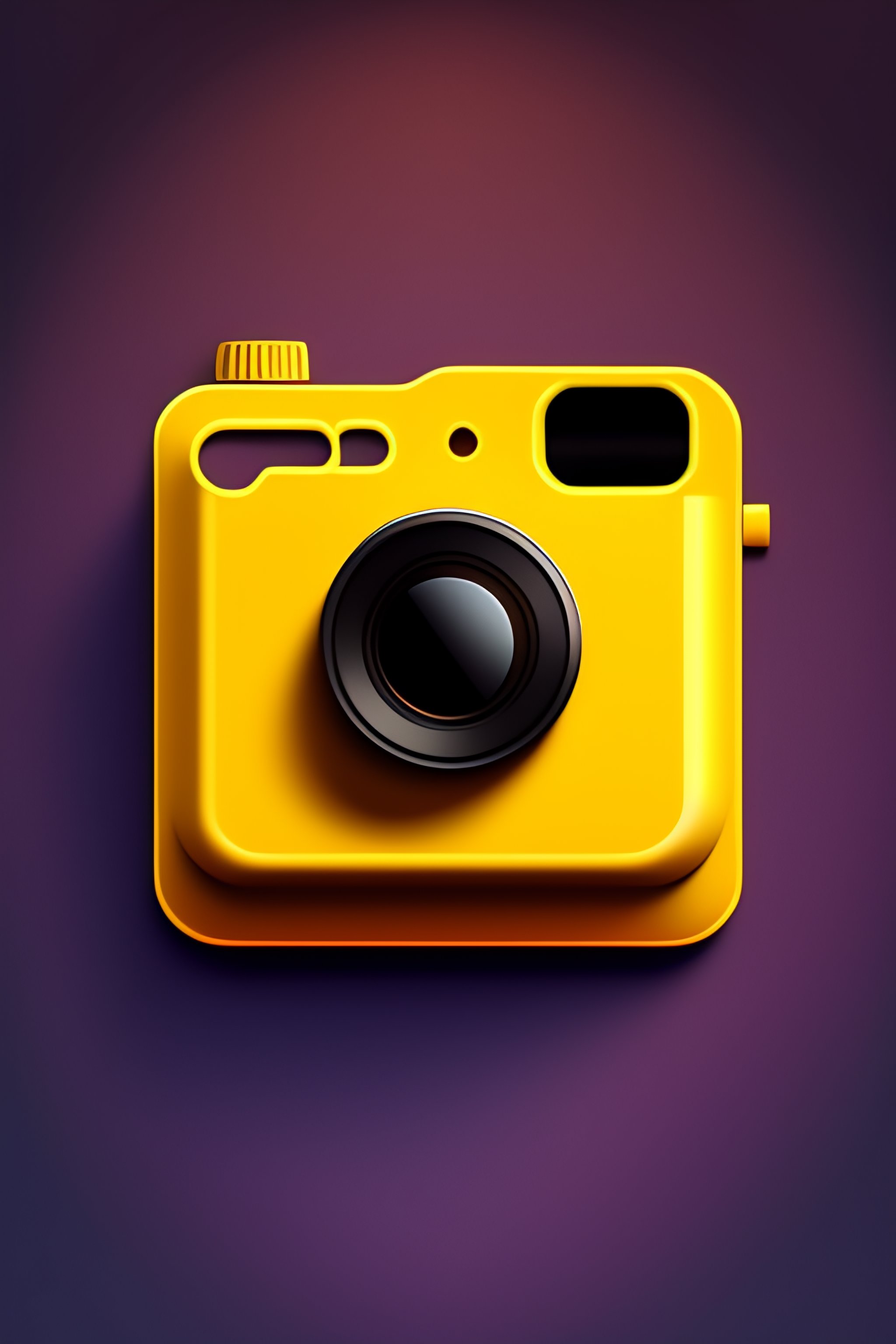 ios app icon design of a skeuomorphic camera. drib 1 527