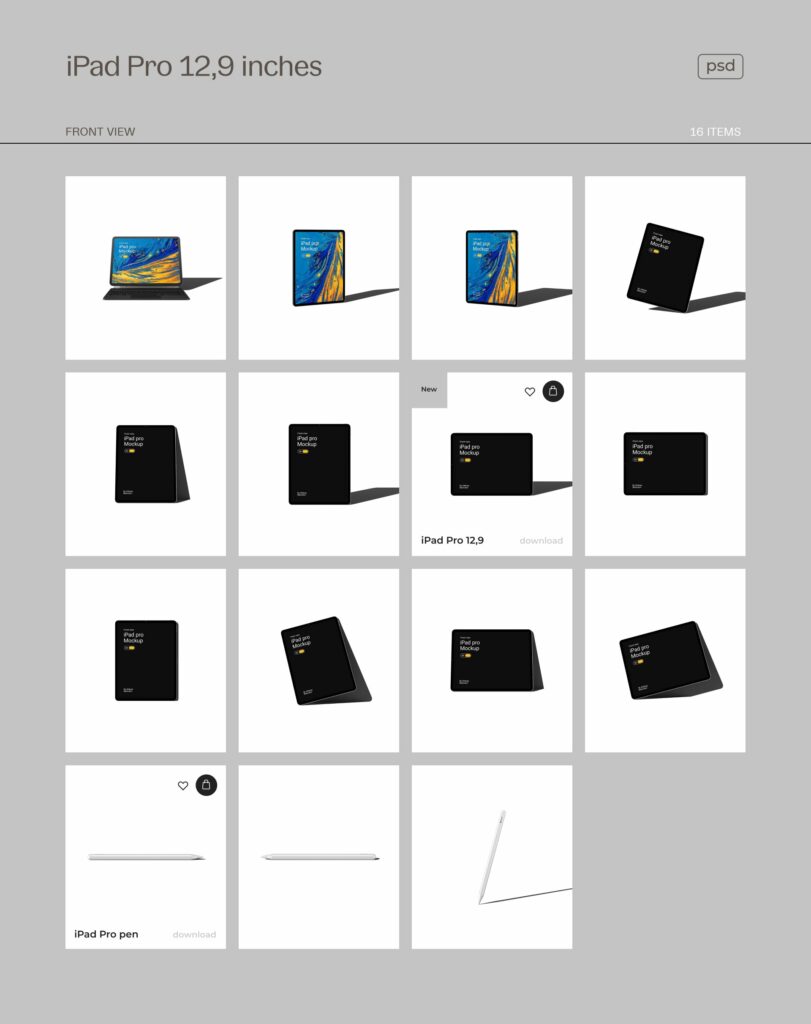 Device Pack Mockups - front view – MasterBundles