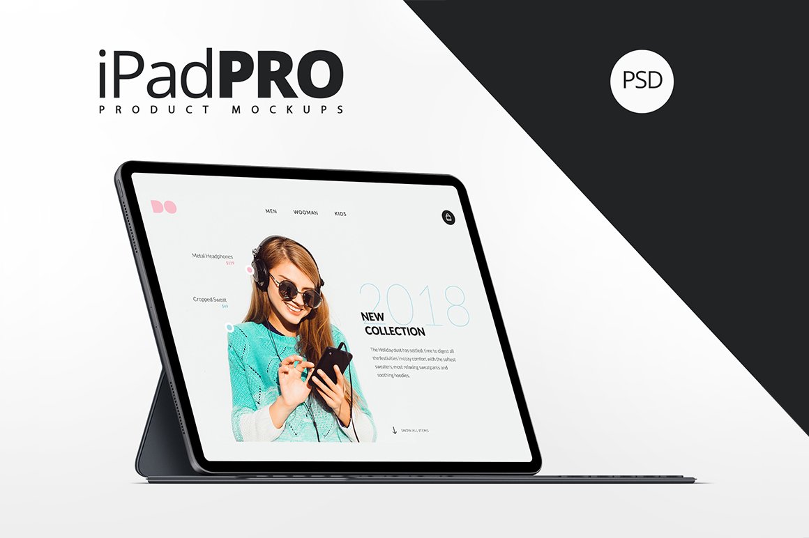 All New iPad Pro Mockups cover image.