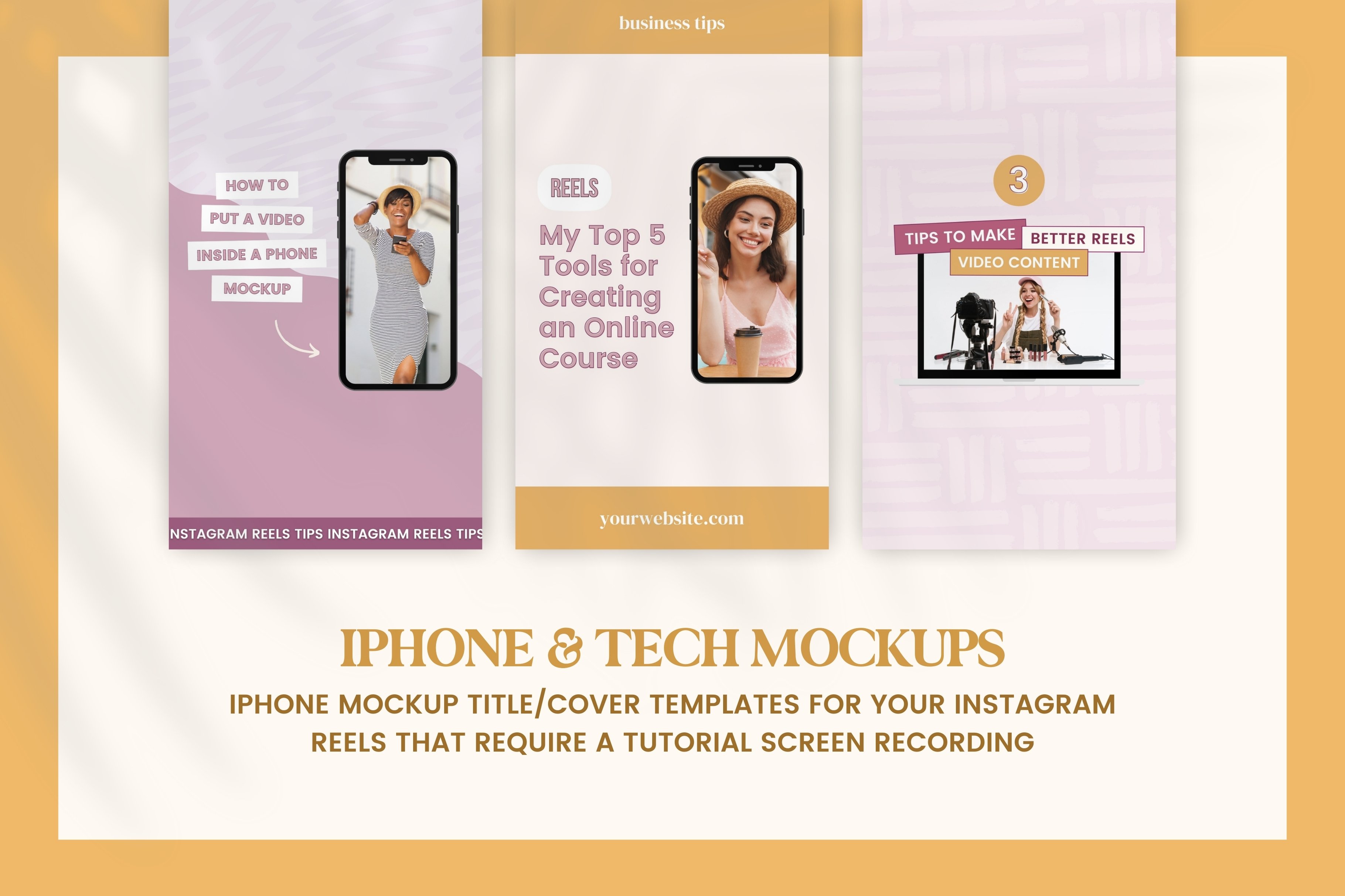 iphone tech customizable insta story reels instagram creator coaches engagement post template bundle canva creative market 461