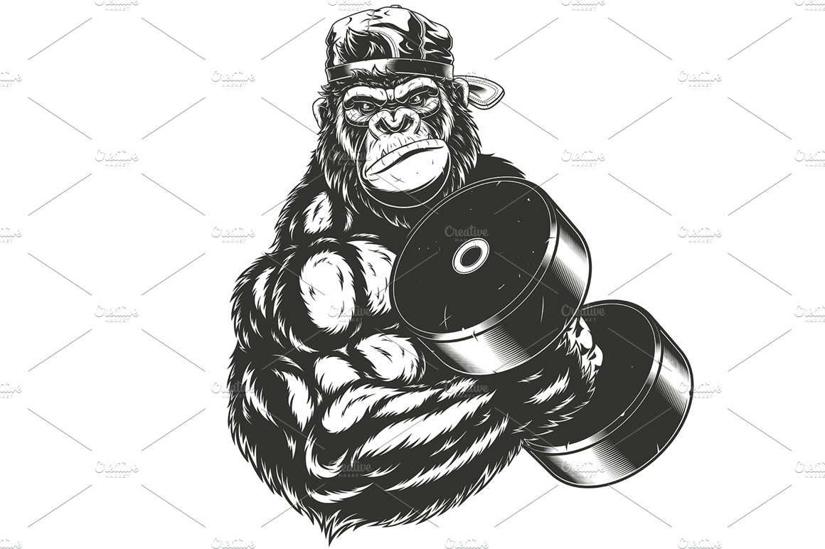 Terrible gorilla athlete preview image.