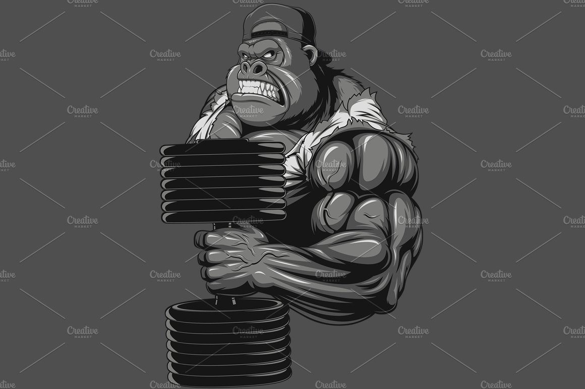 Terrible gorilla athlete preview image.