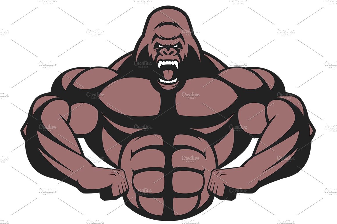 Strong ferocious gorilla cover image.