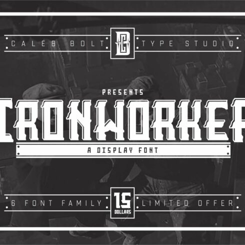 Ironworker Display font cover image.
