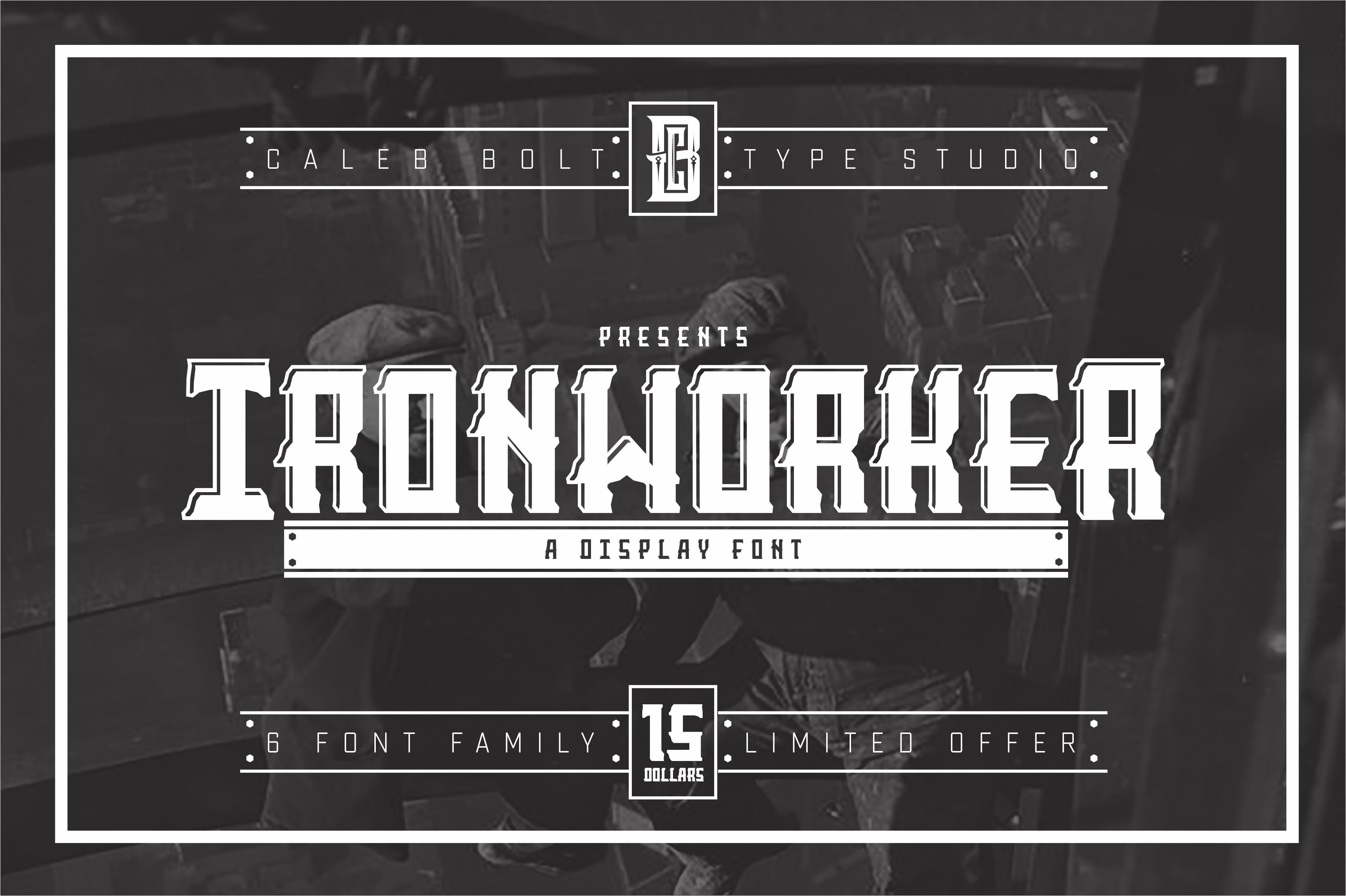 Ironworker Display font cover image.