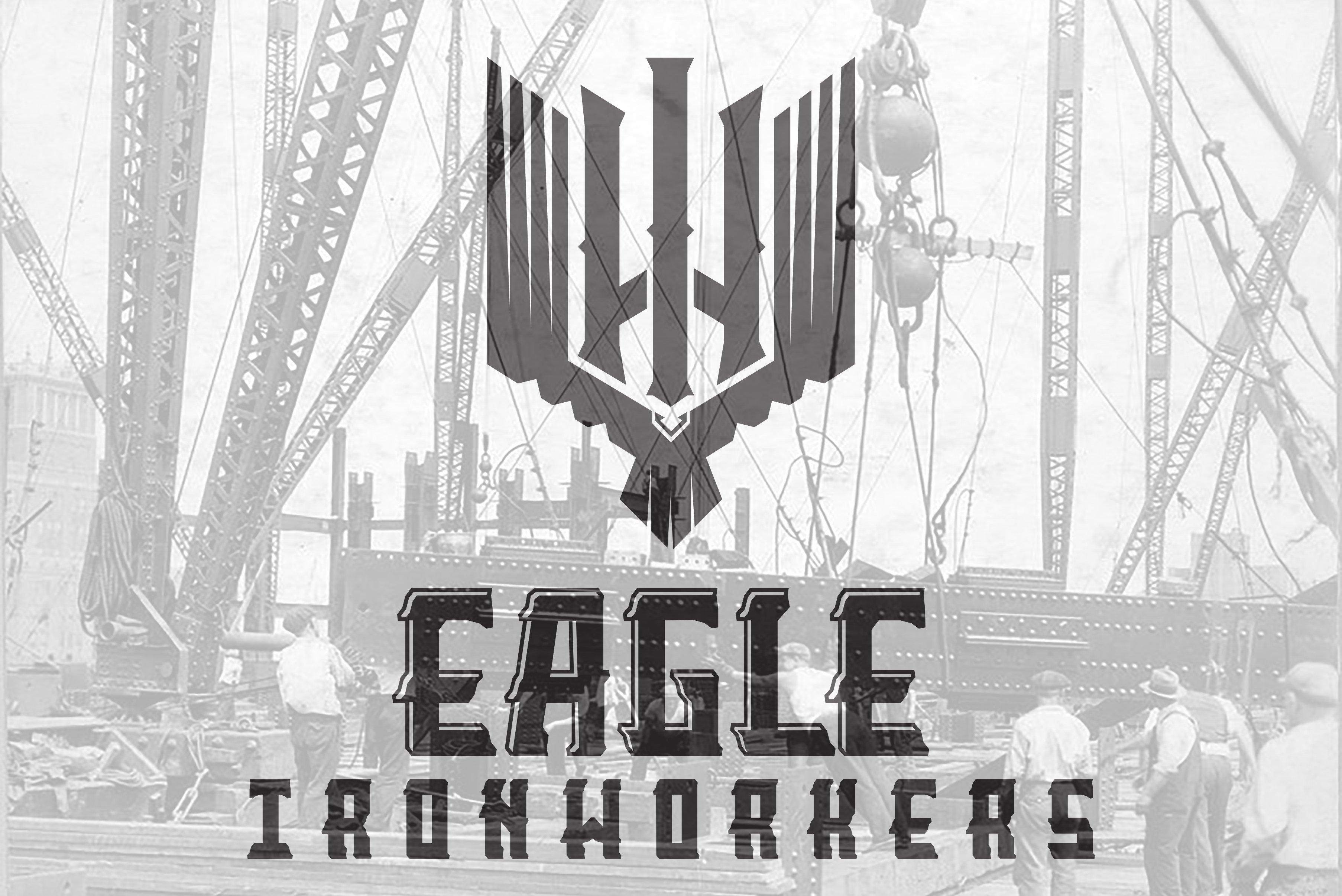 Ironworker Display font preview image.