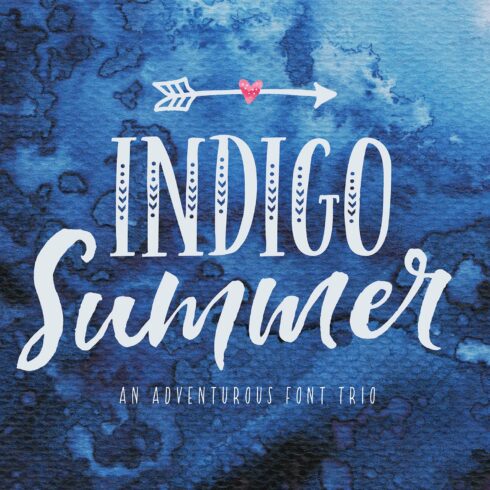 Indigo Summer Font Trio cover image.