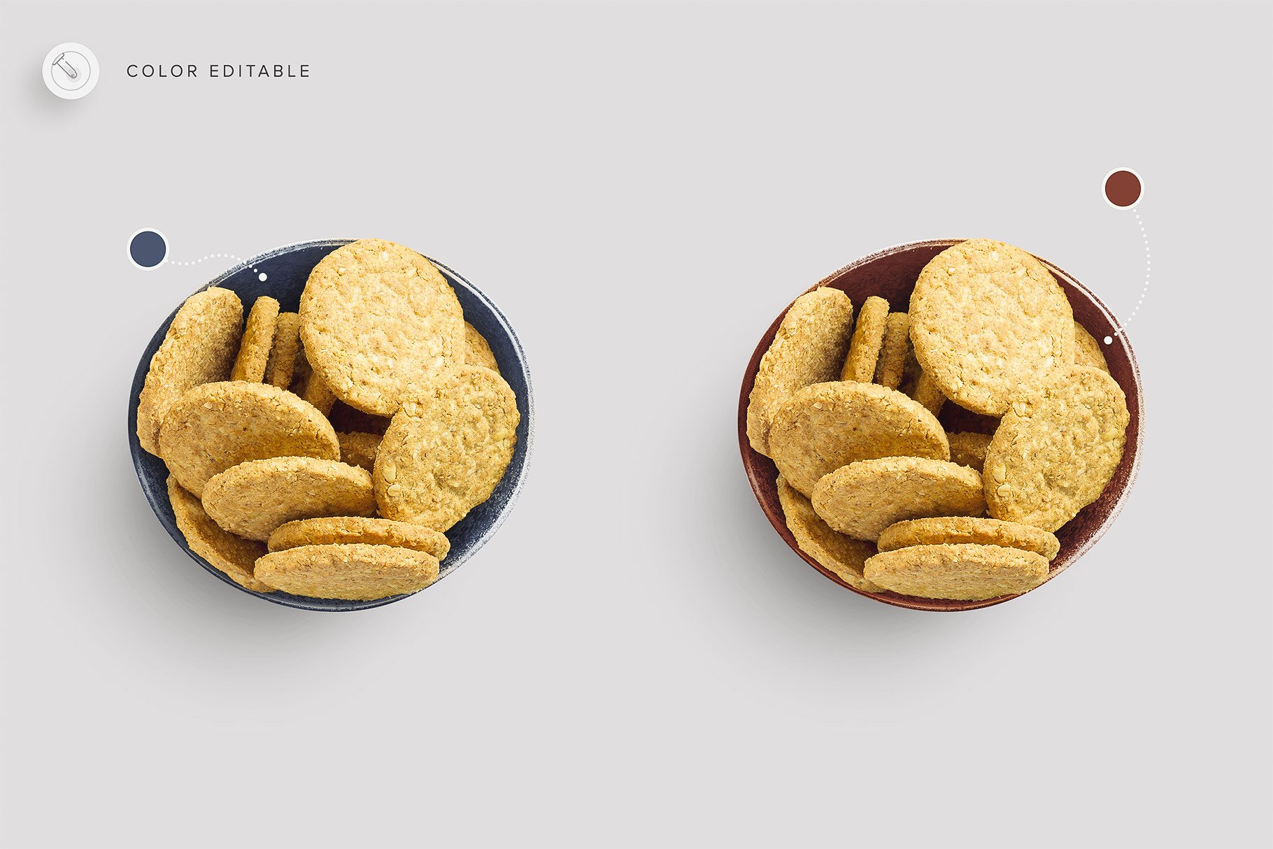 isolated objects food biscuits feature coloreditable customscene 319