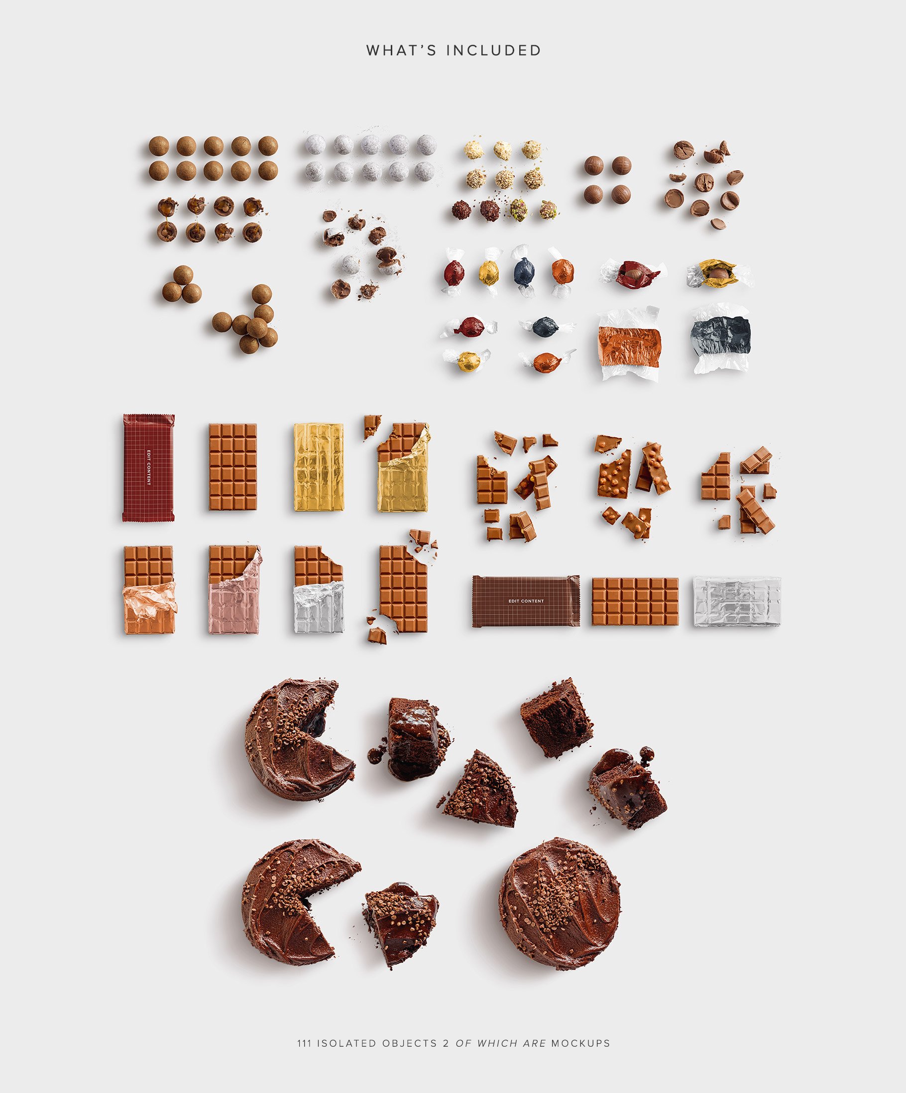 isolated objects food chocolate list customscene 804