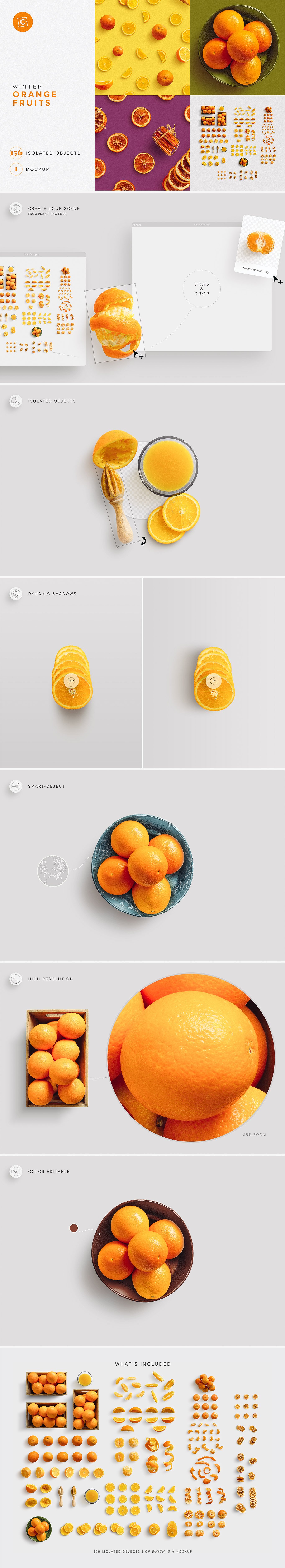 Fruits Oranges Citrus Scene Creator cover image.