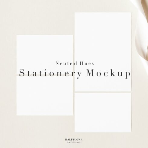 Ivory Styled Stationery Mockup cover image.