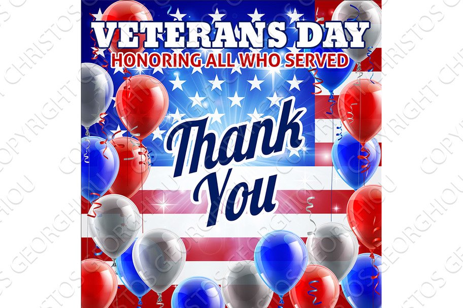 Veterans Day American Flag And cover image.