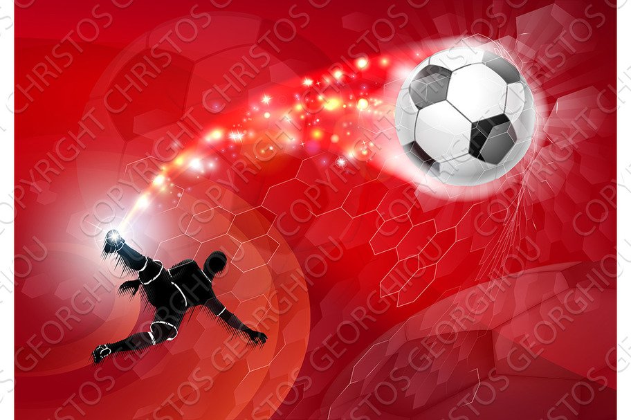 Soccer Silhouette Abstract Football cover image.