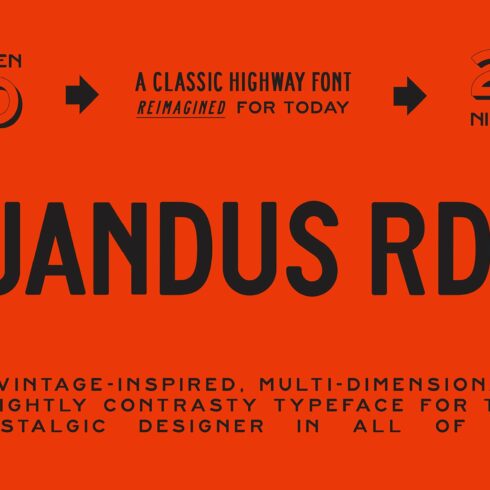 Jandus Road - A Highway Display Font cover image.