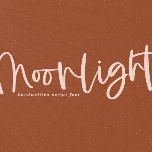 Moonlight - Handwritten Script Font cover image.