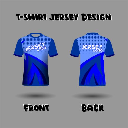 Jersey T-Shirt Blue Design cover image.