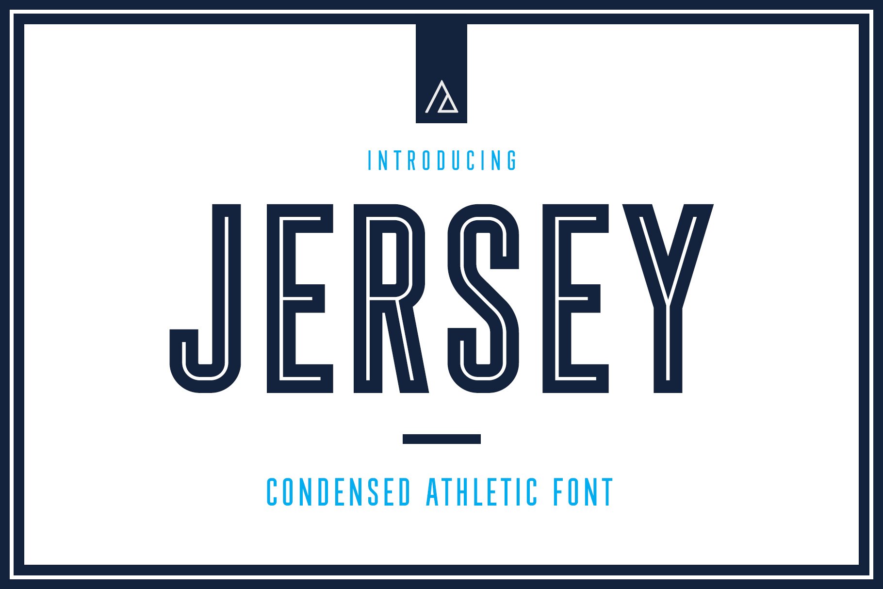 Jersey - Condensed Athletic Font cover image.