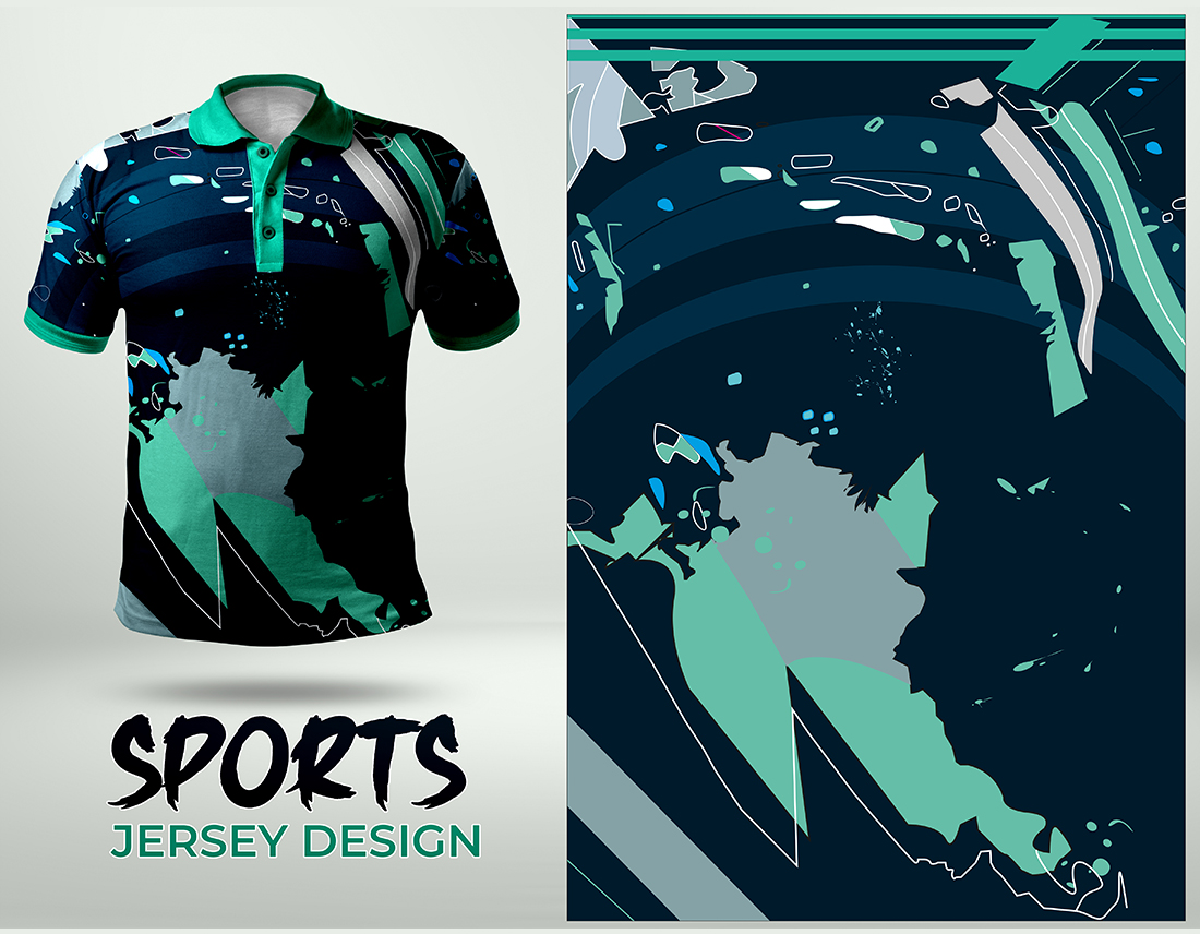 Sublimation Jersey designs, themes, templates and downloadable