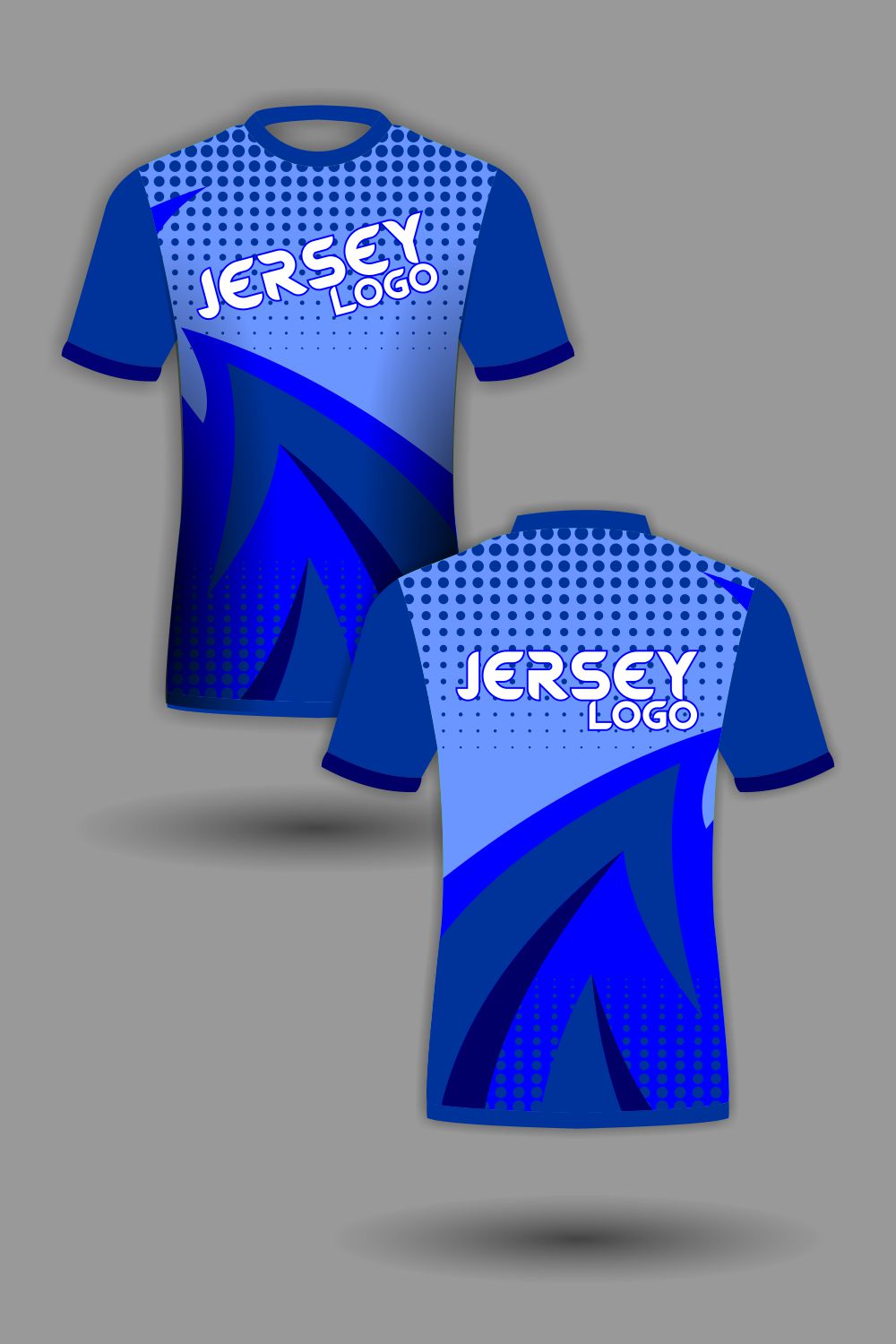 Jersey T-Shirt Blue Design pinterest preview image.