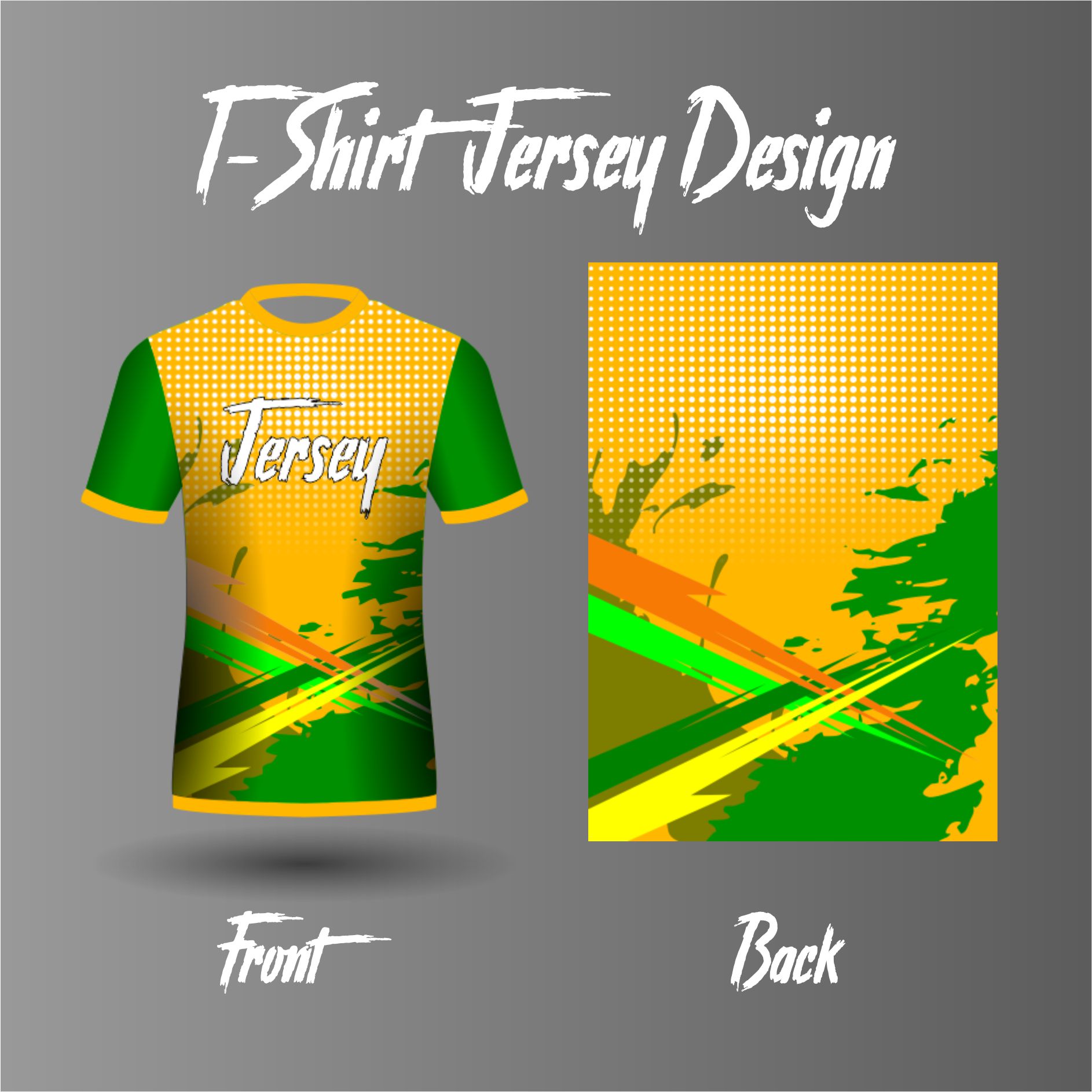 T-Shirt Jersey Yellow Cool elegant preview image.