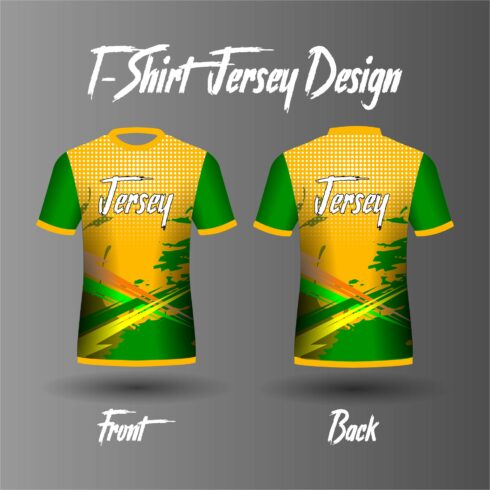 T-Shirt Jersey Yellow Cool elegant cover image.