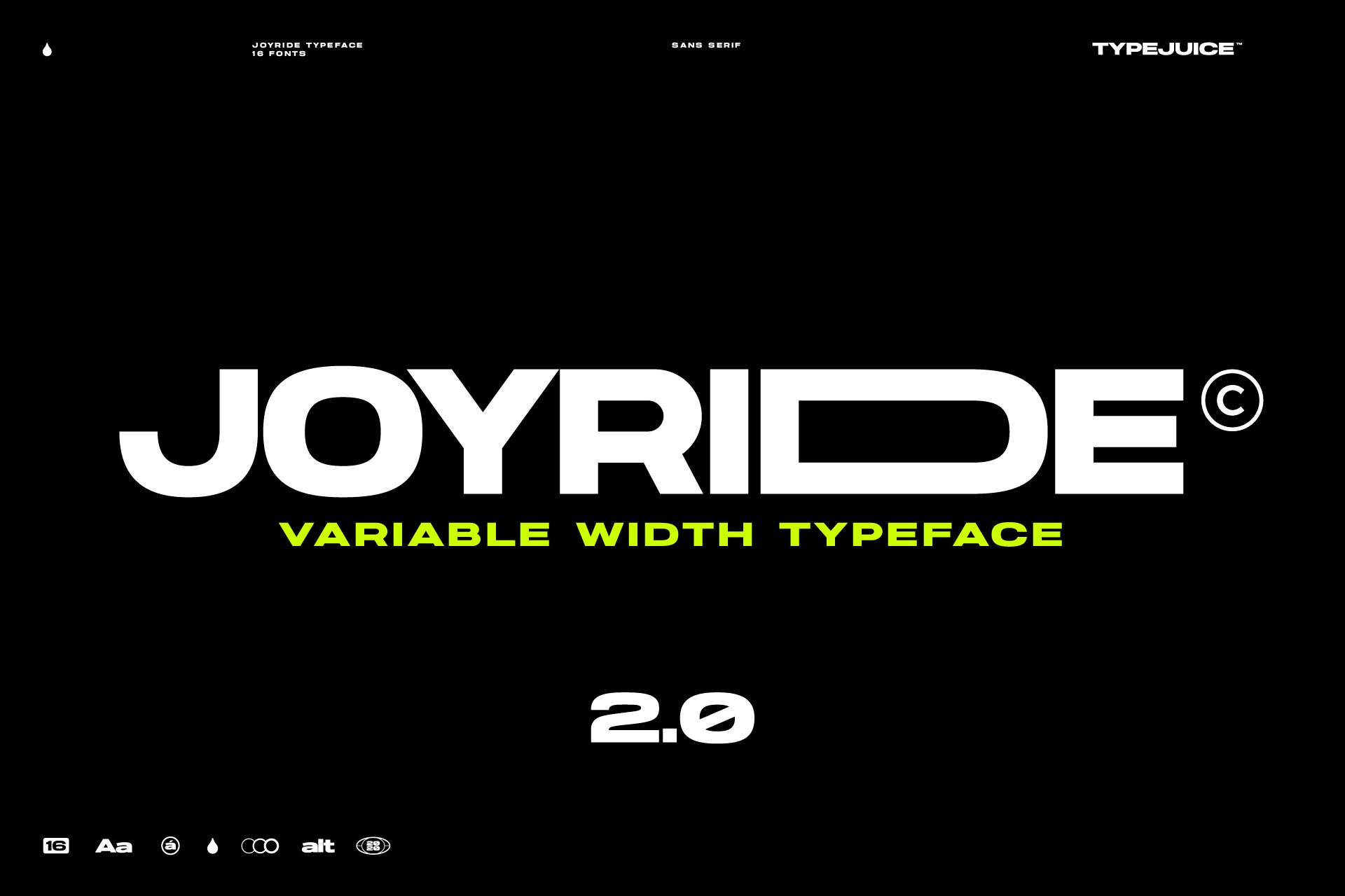 Joyride Extended Typeface cover image.