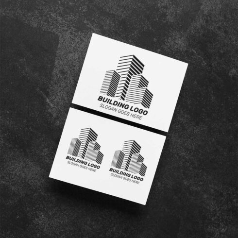 Real estate building logo icon design vector template cover image.