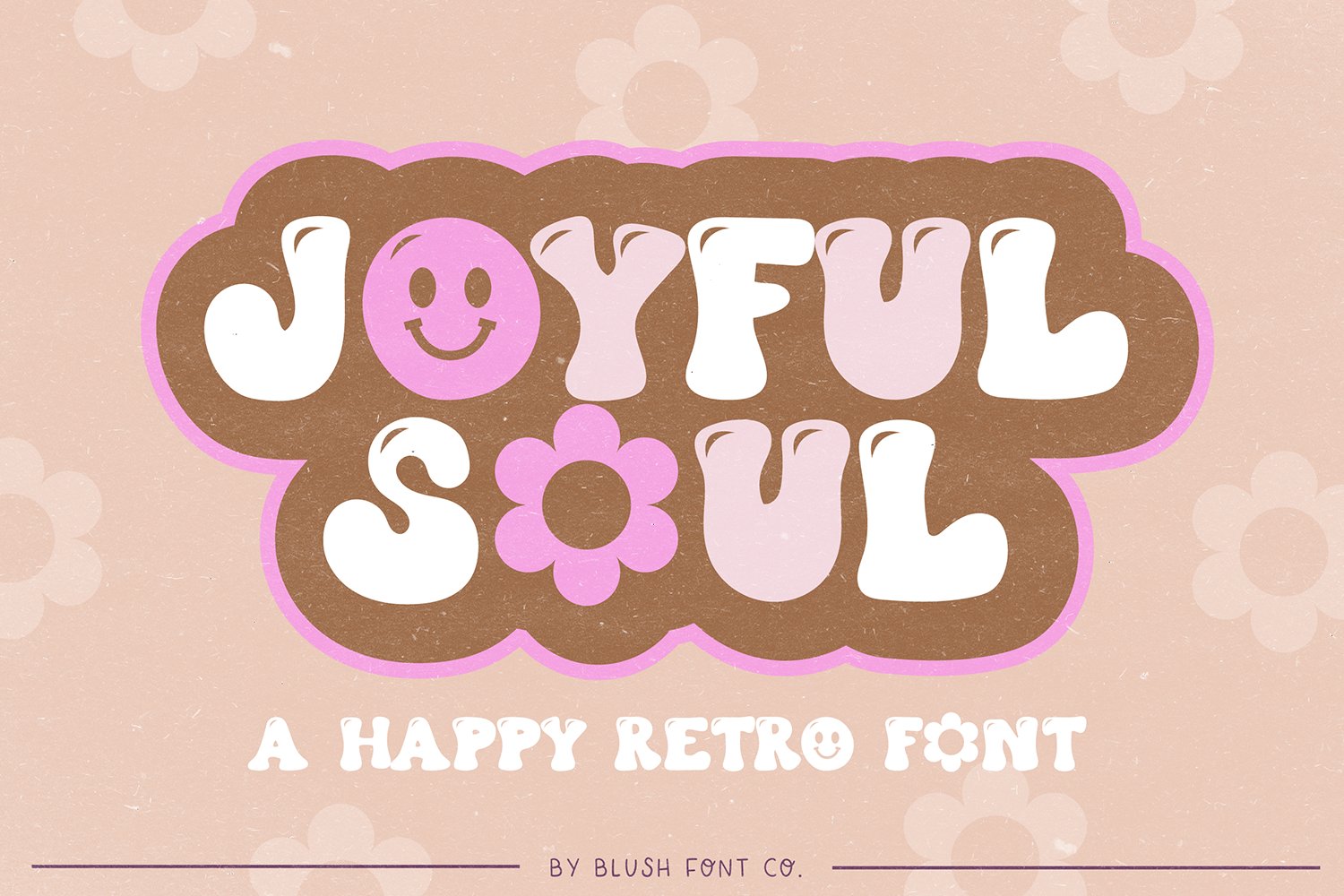 JOYFUL SOUL Happy Retro Font cover image.