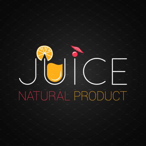 juice logo design background cover image.