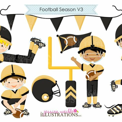 Football Season - Black & Gold cover image.